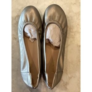 Gen Shuo Ballet Flats‎ Metallic Leather Slip On Shoes Size 40